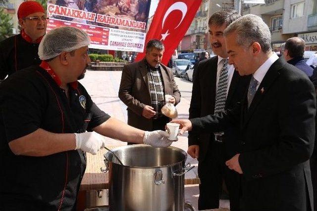 Belediye İkramlarıyla Çanakkale Ruhunu Yaşattı