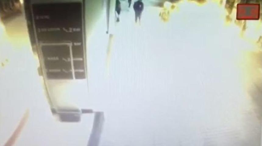 İstiklal Caddesi&rsquo;ndeki Patlama Anı Kamerada