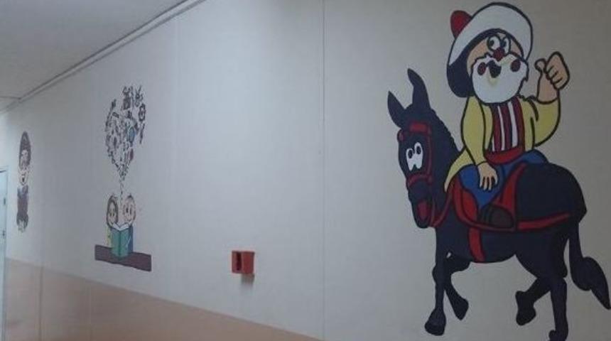 Namık Kemal İlkokulunun Duvarları Artık Renkli