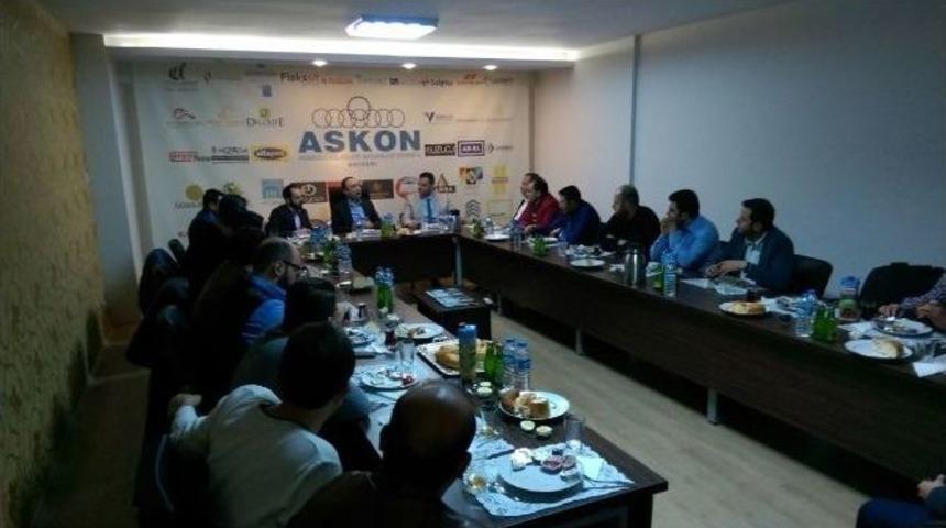 Kosgeb İl M&uuml;d&uuml;r&uuml; Ahmet &Ouml;zbekler Askon &Uuml;yelerine Hibe Bilgilendirmesi Yaptı