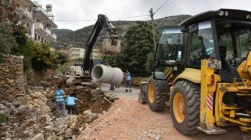 Alanya Hacımehmetli&rsquo;de Drenaj Ve Yol Genişletme &Ccedil;alışması