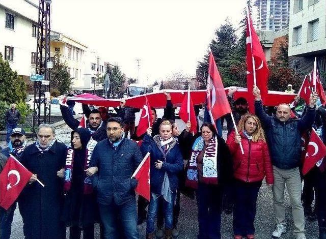 Belçika Büyükelçiliği Önünde ’çadır’ Protestosu