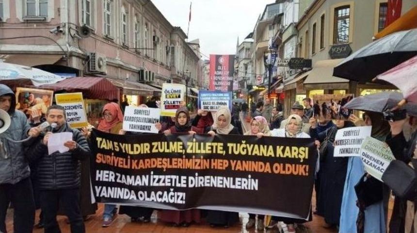 &lsquo;suriye Direnişinin 6.yılını Selamlama&rsquo; Adlı Eylem Yapıldı