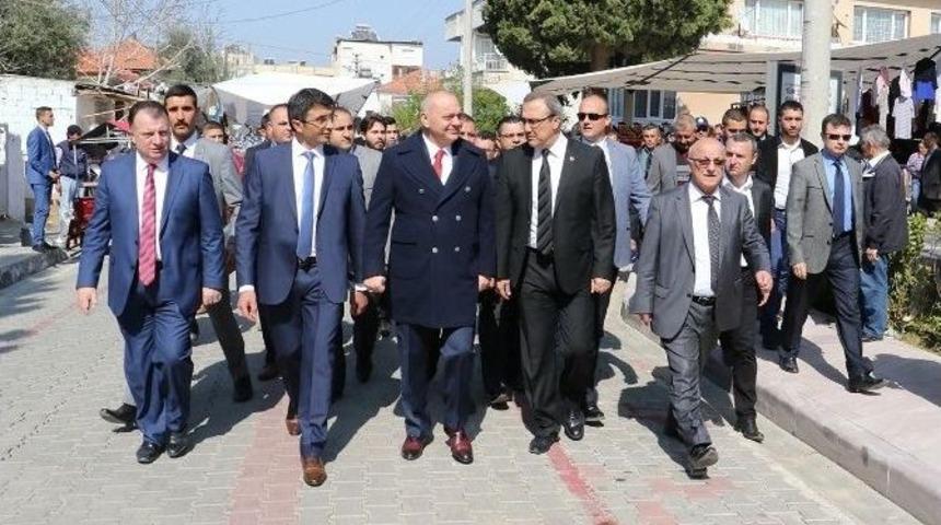 Başkan Erg&uuml;n, Pazar Esnafını Ziyaret Etti