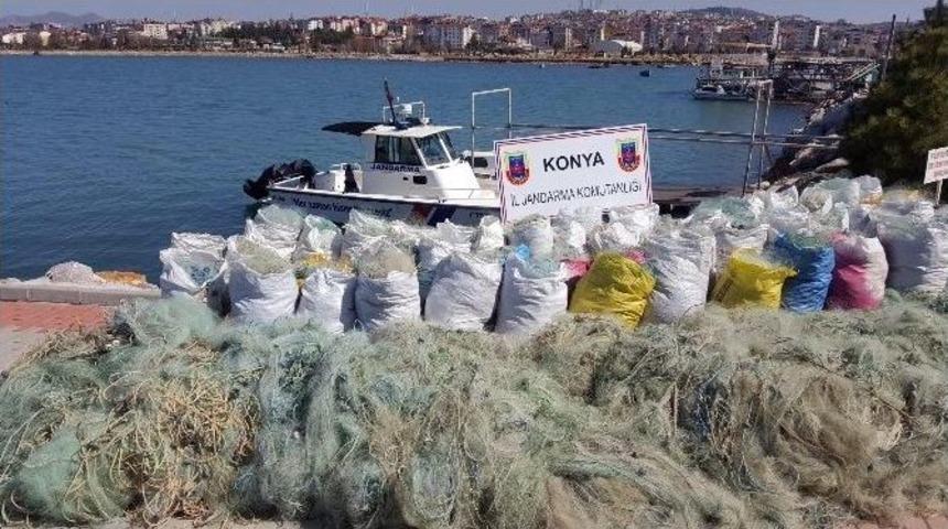 Jandarmanın G&ouml;lden Topladığı Yasak Ağ İmha Edildi