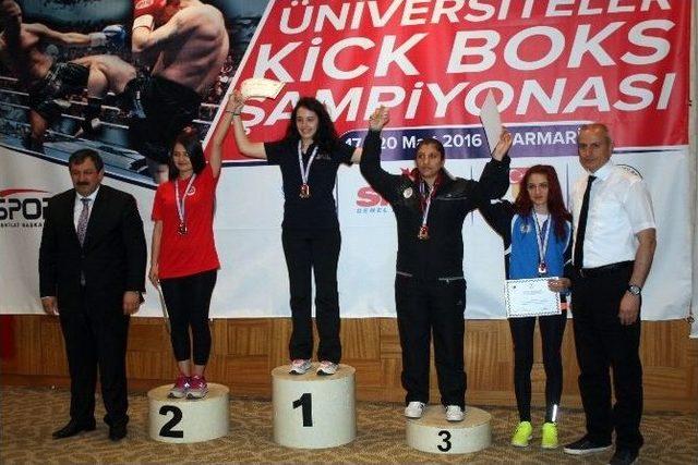 Üniversiteler Arası Türkiye Kick Boks Şampiyonası Sona Erdi