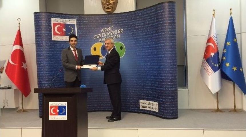 Ab Bakanlığı &rsquo;gen&ccedil; &Ccedil;evirmenler Yarışması&rsquo; Sertifika T&ouml;reni