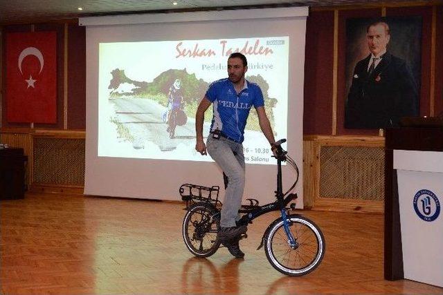 Türkiye’yi Pedalladı, Bartın Üniversitesi’nde Anlattı