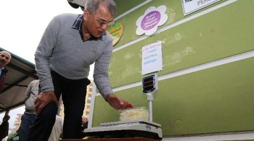 Mezitli Belediyesi&rsquo;nden Pazarlara Elektronik Terazi