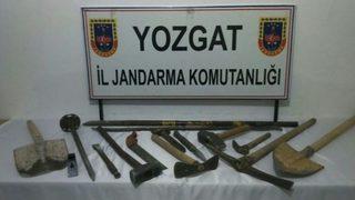 Yozgat Jandarma’dan Kaçak Kazıya Suçüstü