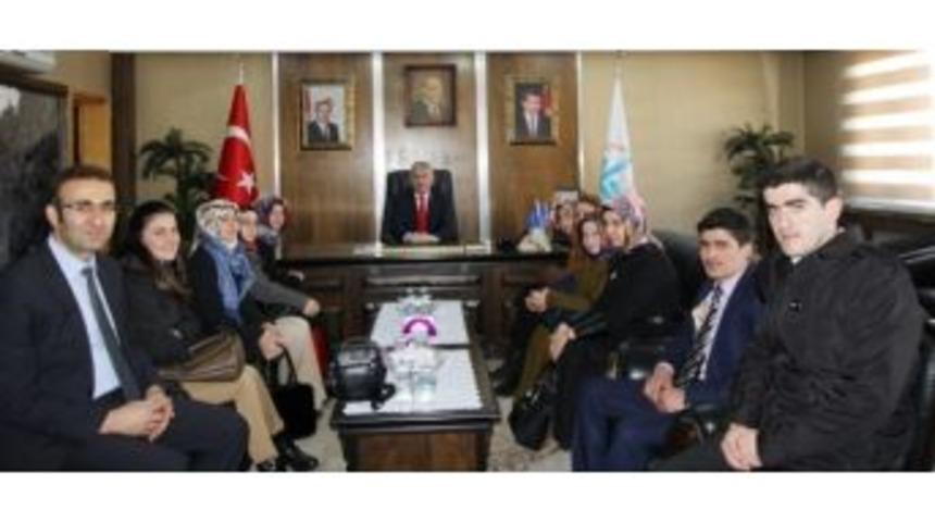 &Ouml;ğretmen Adaylarından Başkan Memiş&rsquo;e Ziyaret