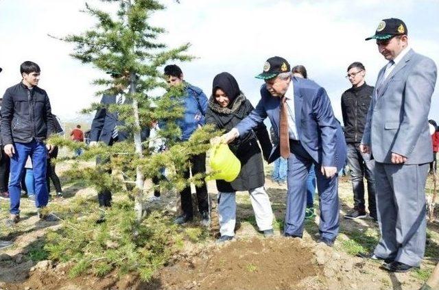 Dünya Ormancılık Gününde Öğrencilerle Fidan Dikti