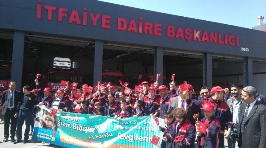 Down Sendromlu &Ouml;ğrenciler İtfaiyeci Oldu