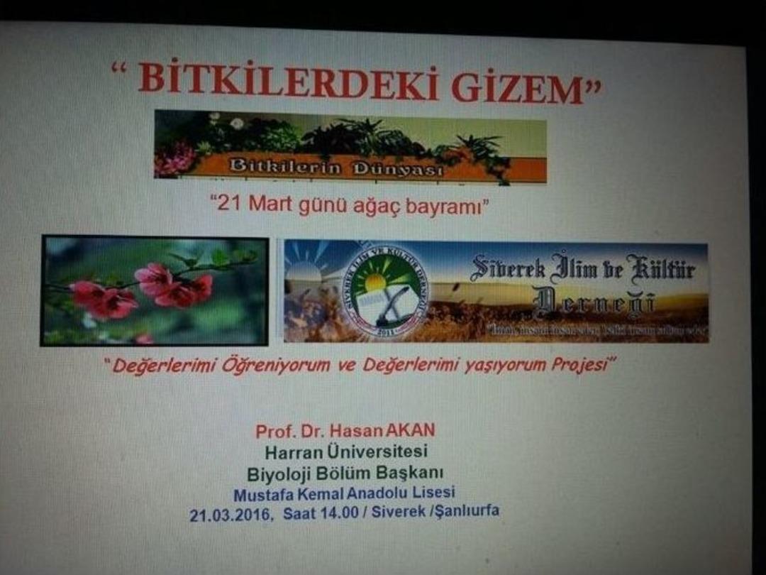 Bitkilerdeki Gizem İsimli Konferans