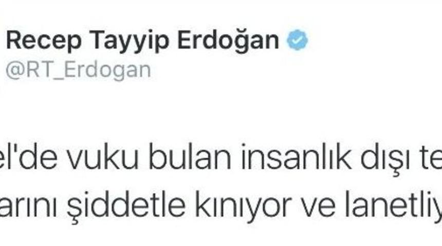 Cumhurbaşkanı Erdoğan, Br&uuml;ksel&rsquo;deki Ter&ouml;r Saldırılarını Sosyal Medyadan Kınadı