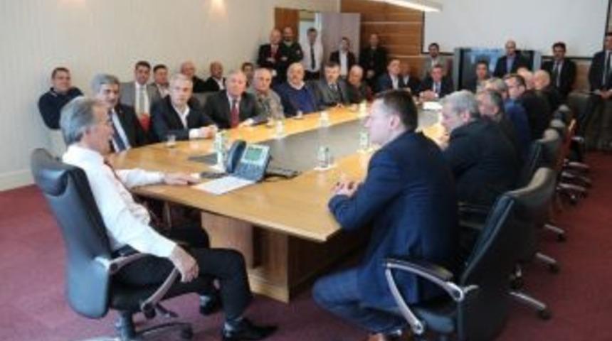 Karab&uuml;k Mahalle Ve K&ouml;y Temsilcilerinden Şahin&rsquo;e Ziyaret