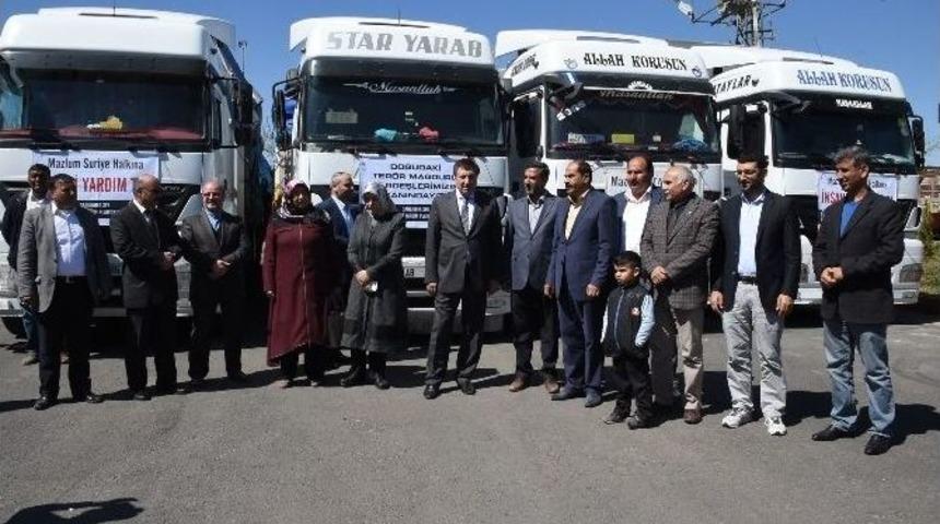 İhtiya&ccedil; Sahiplerine 4 Tır Yardım Malzemesi G&ouml;nderildi