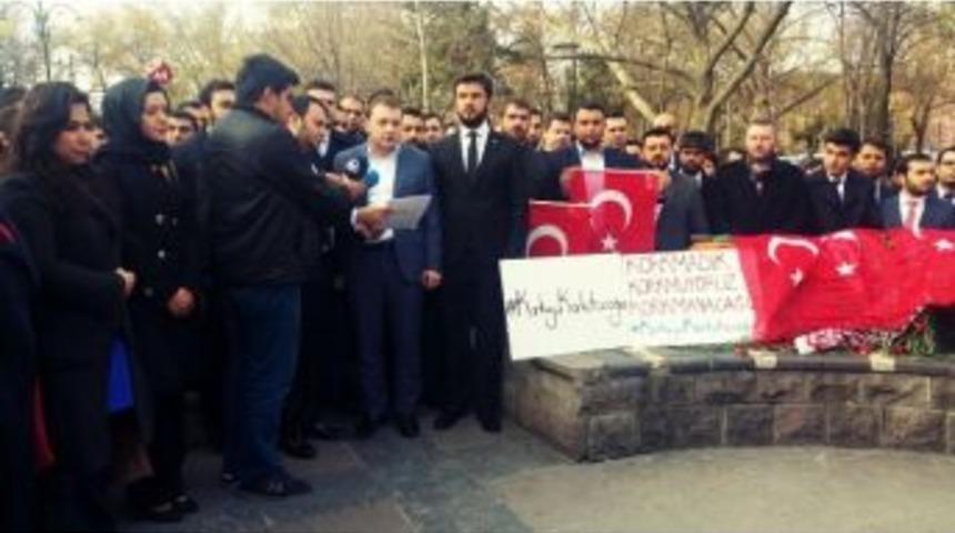 Ak Partili Gen&ccedil;ler Ter&ouml;re Karşı Bir Araya Geldi