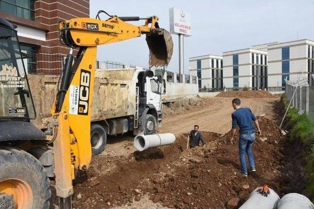 Hastanede Ek Şebeke &Ccedil;alışmaları Başladı 1