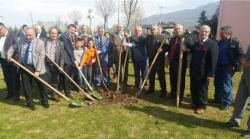 Kartepeli &Ouml;ğrenciler Protokolle Birlikte Ağa&ccedil; Dikti