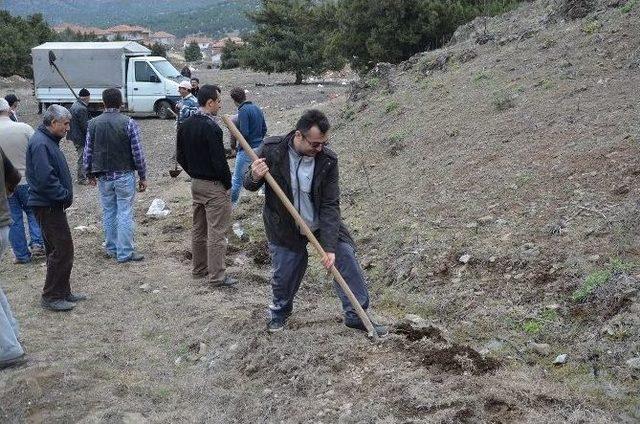 İnal Köyü’nde 3 Bin Fidan Toprakla Buluştu