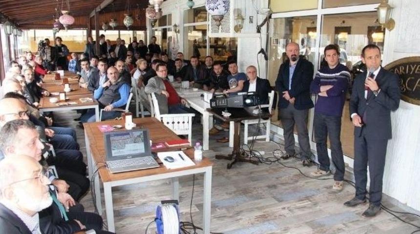 B&uuml;y&uuml;kşehir Genel Sekreteri Tramvay &Ccedil;alışmalarını Esnafa Anlattı