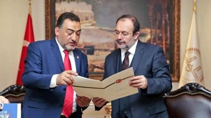 Milletvekili Ş&uuml;kr&uuml; Nazlı, Diyanet İşleri Başkanı Mehmet G&ouml;rmez&rsquo;i Ziyaret Etti