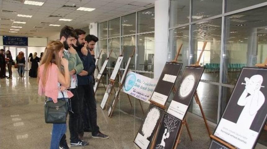 &Uuml;niversitede &Ccedil;izgilerle Kırk Hadis Resim Sergisi