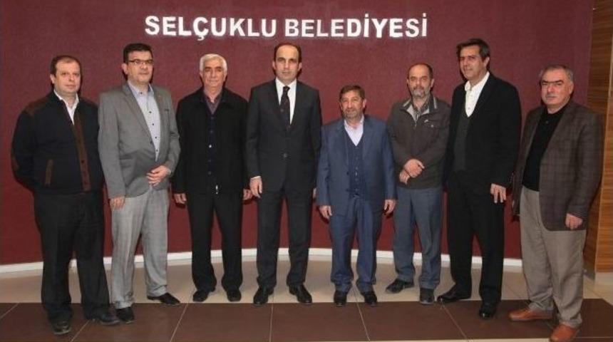 Toptancılar Sitesi Y&ouml;netiminden Başkan Altay&rsquo;a Ziyaret