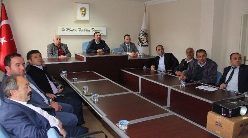 Kavak&rsquo;ta Muhtarlarla İstişare Toplantısı