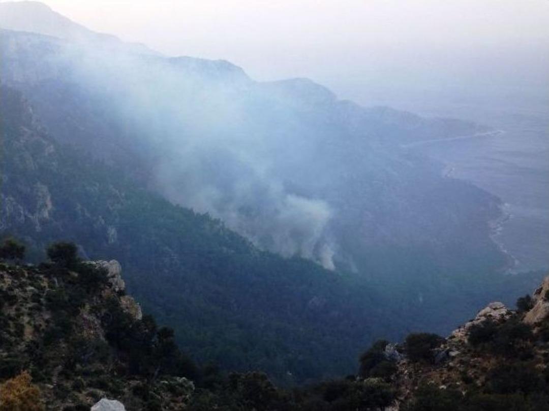 Seydikemer&rsquo;deki Yangında 10 Hektar K&uuml;l Oldu