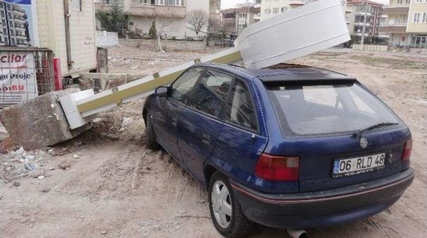 Aksaray&rsquo;da Şiddetli Fırtına