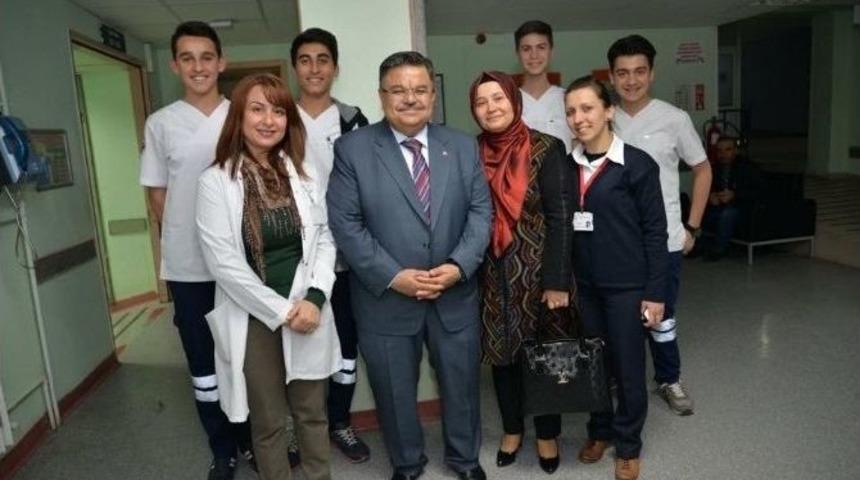 Belediye Başkanı Yağcı&rsquo;dan Hastane Ziyareti