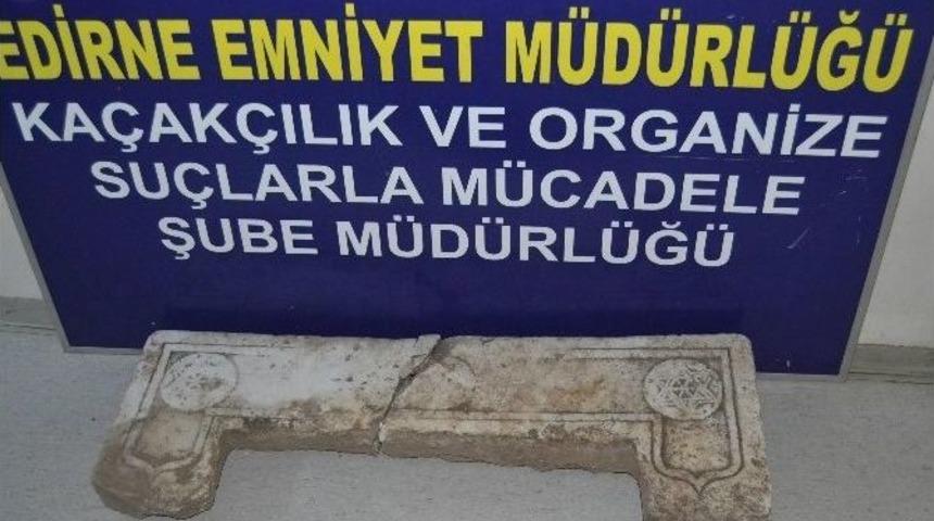 Edirne&rsquo;de Tarihi Eser Ka&ccedil;ak&ccedil;ılığı Operasyonu
