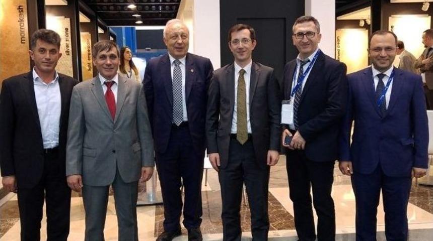 Başkan &Ccedil;ibik "marble Uluslararası Doğaltaş Ve Teknoloji Fuarı"nı Ziyaret Etti