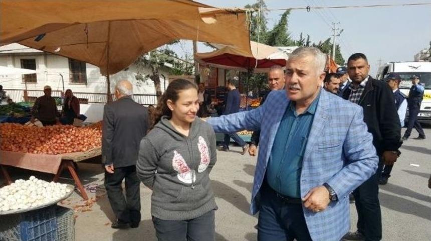 Başkan Toksoy Pazarcı Esnafını Ziyaret Etti