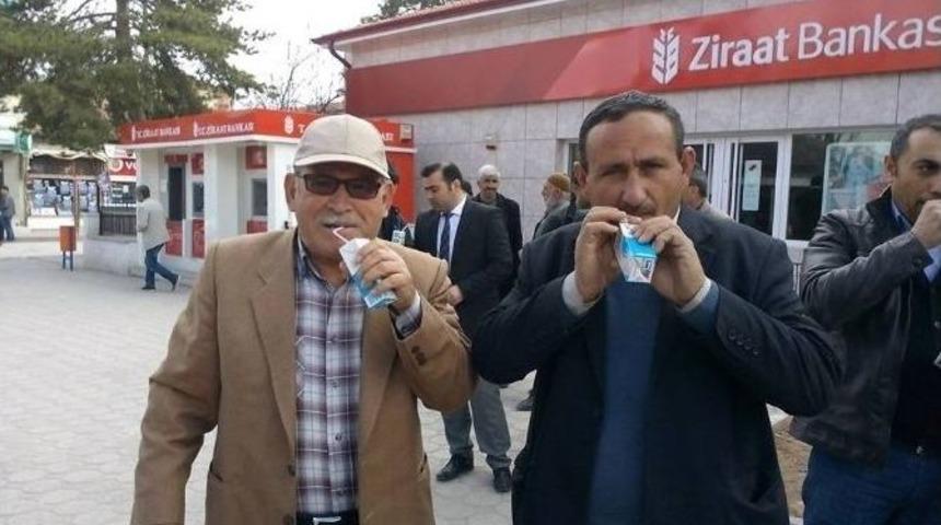 Boğazlıyan Ziraat Odası Vatandaşa S&uuml;t Dağıttı