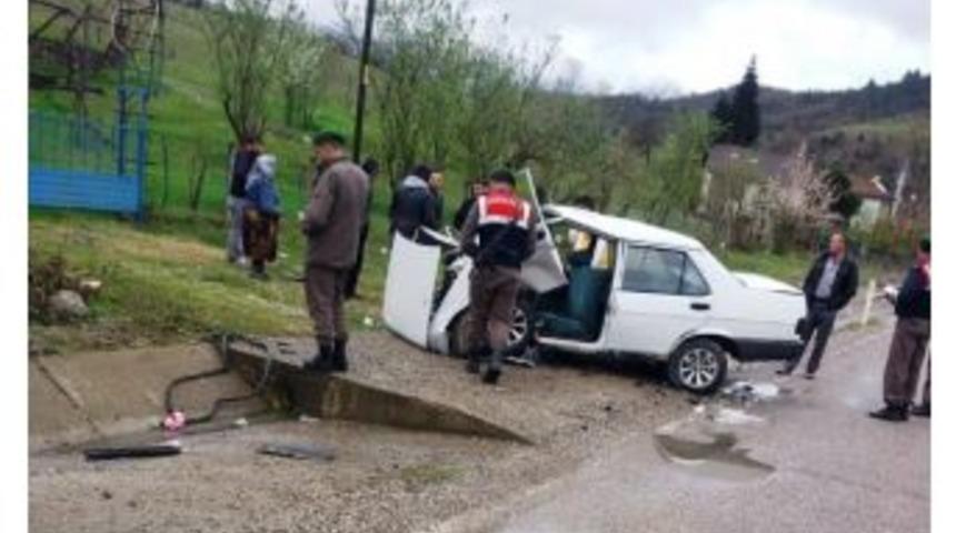 Ulus&rsquo;ta Trafik Kazası: 4 Yaralı