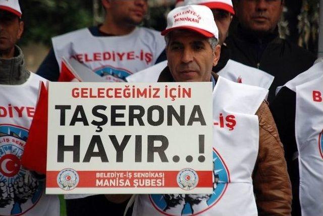 Belediye İş&ccedil;ilerinden Kadro Eylemi 1