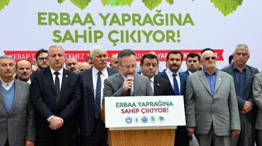 Erbaa&rsquo;da Tokat Valisi Can&rsquo;a Tescil Tepkisi