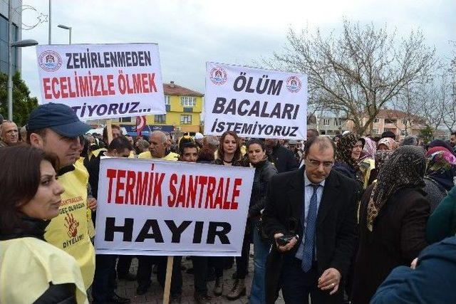 Ergene&rsquo;de "termik Santral" Eylemi 1