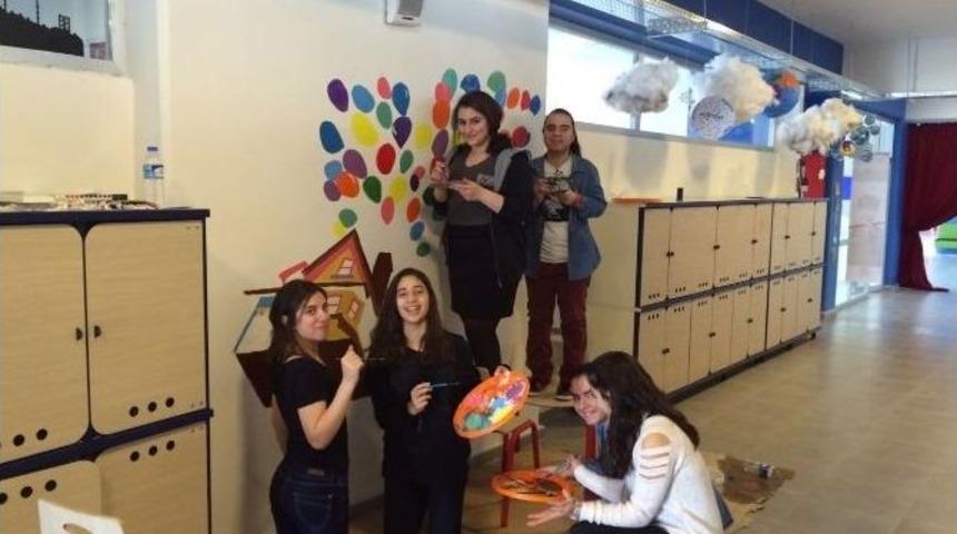 &Ouml;ğrenciler, Yaşam Alanlarını Renklendirdi