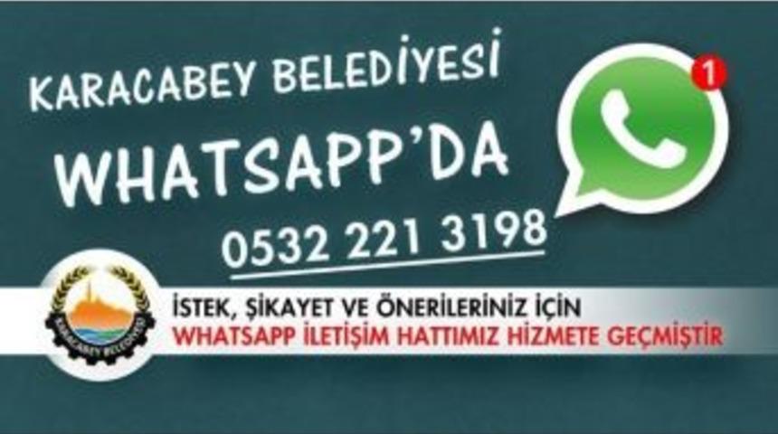 Karacabey Belediyesi Whatsapp&rsquo;ta