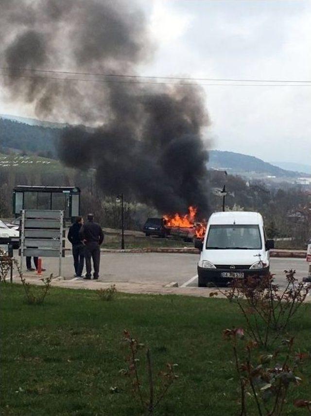 Hastane Bah&ccedil;esinde Korku Dolu Anlar 1