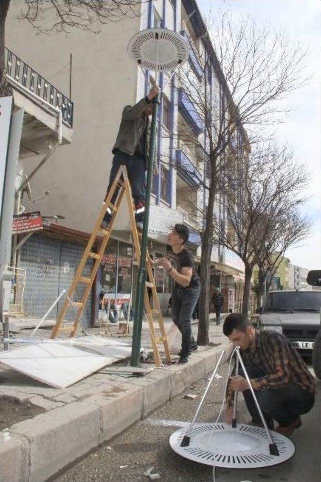 Sorgun Belediyesi Sokak Aydınlatmalarını Yeniliyor