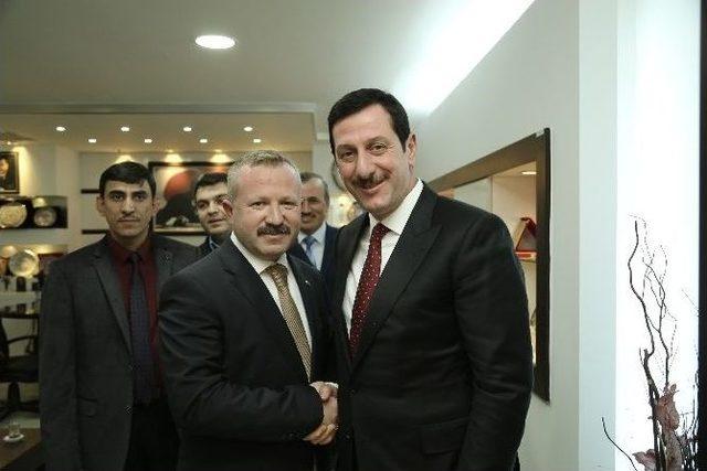 Din G&ouml;revlilerinden Başkan Tok&rsquo;a Ziyaret 1