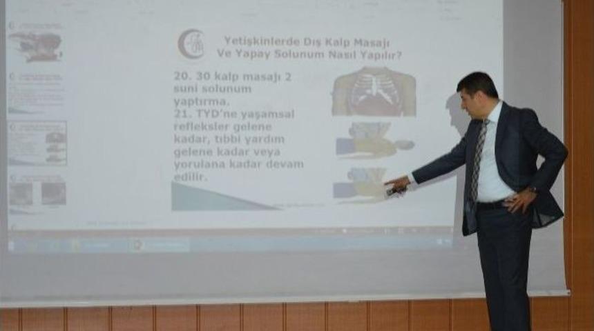 Motaş Şof&ouml;rlerine İlk Yardım Eğitimi Verildi