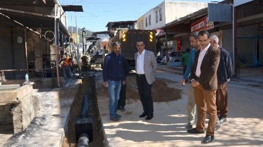 Alanya Sanayi Sitesinde Drenaj &Ccedil;alışmaları