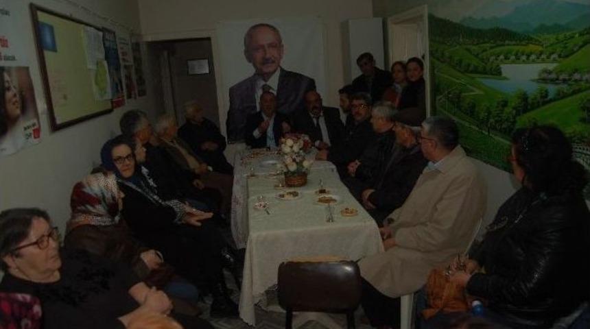 Belediye Başkanı Mutan Lapseki Chp İl&ccedil;e Teşkilatını Ziyaret Etti