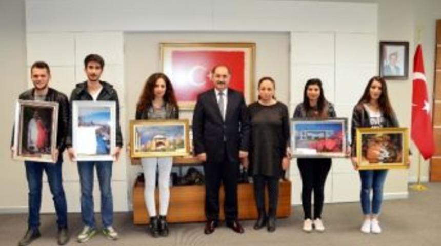 R&ouml;lyef Kursiyerlerinden Rekt&ouml;r Şimşek&rsquo;e Ziyaret